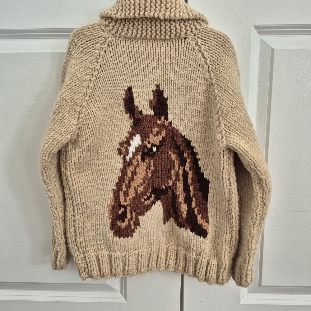 Kids Tan Horse Sweater